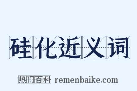 硅化近义词是什么意思的图片